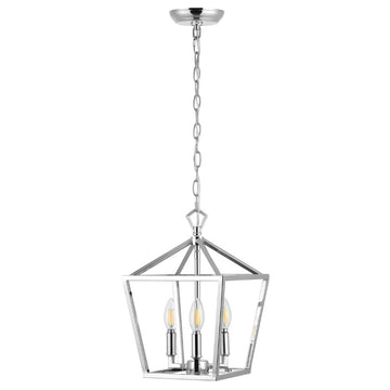 Iris 10" Iron Classic Modern Lantern LED Pendant - JONATHAN Y